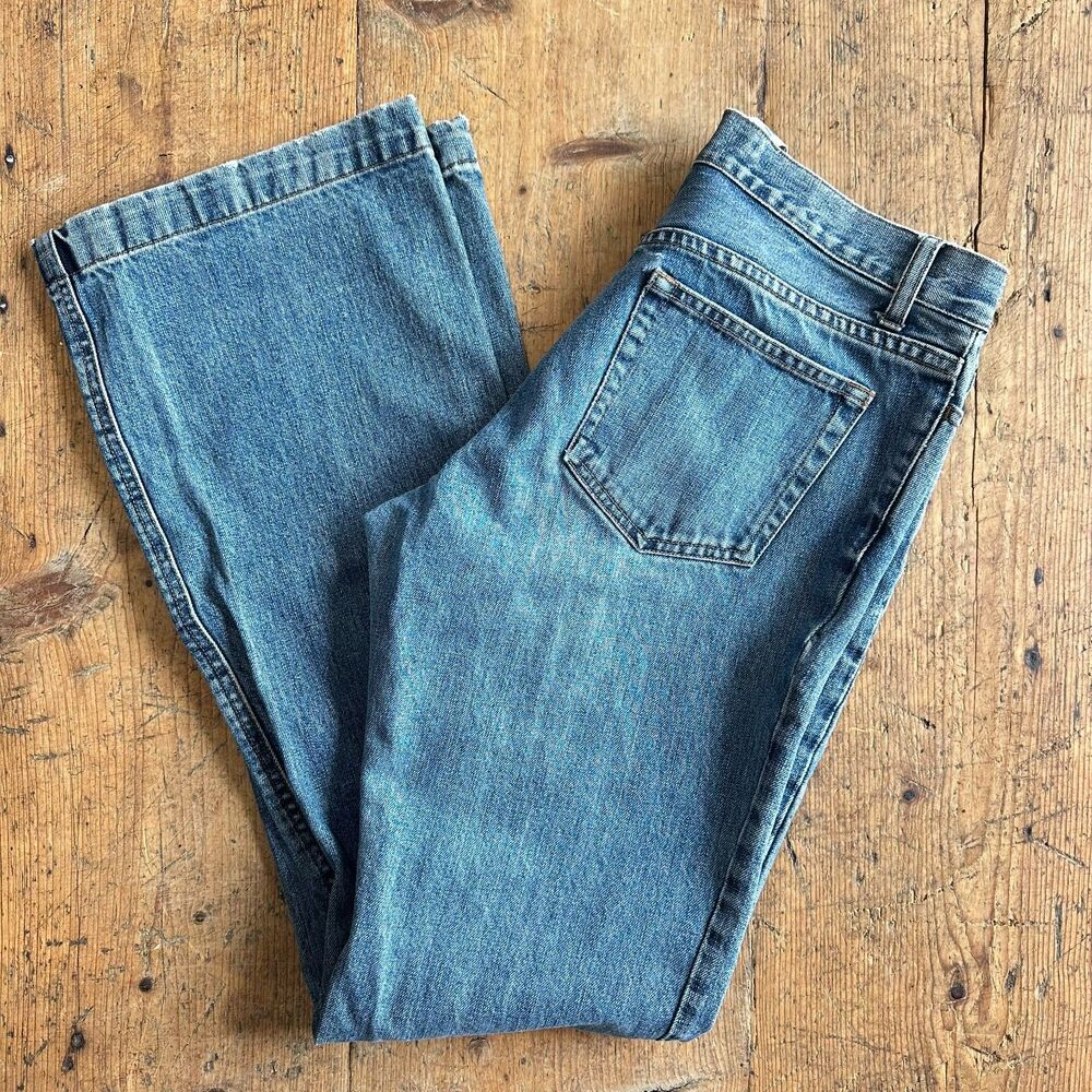 Y2K 8L GAP Long and Lean Bootcut Jeans 100% Cotton Med Wash Denim Mid Rise Pant - Picture 7 of 7